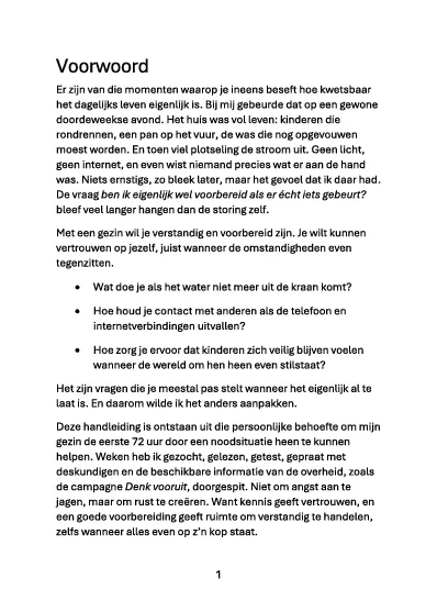 Voorbeeldpagina 1 uit het boek Als de sirene gaat!